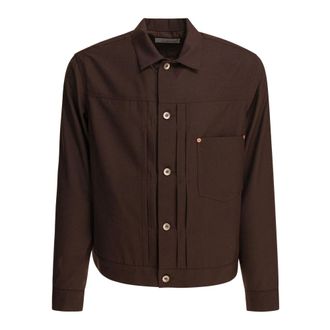 sacai Giacca Suiting - - Jackets - Uomo - Marrone - L