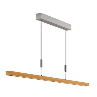 Lampenwelt.com Quitani L&aacute;mpara Colgante nora En Marr&oacute;n De Madera