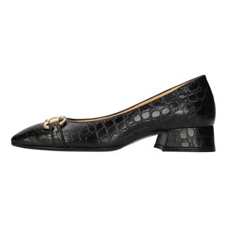 Mara Bini Decollete Cocco Stampato - Dames - Schoenen - Zwart - Maat: 37 1/2 EU Leer