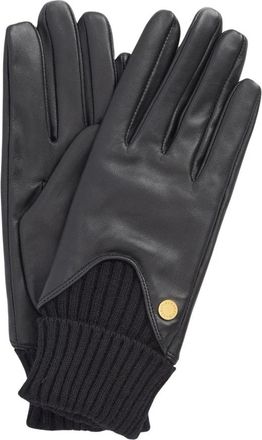 Barbour Zachte Leren Handschoenen Deanna - unisex - Handschoenen - Zwart - M - Leer - Accessoires