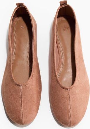 H&M Ballet Pumps in Dusty Pink at Nordstrom, Size 11