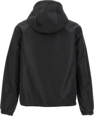 Fendi Mens Black Polyester Shell Jacket Clothing