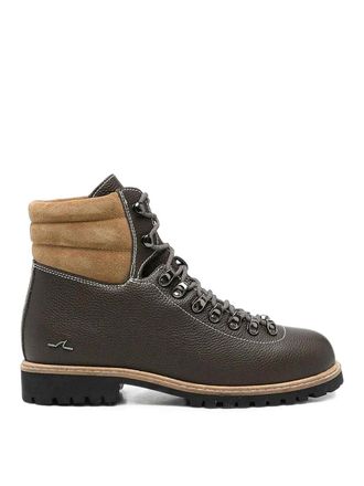 Paul & Shark Leather ankle boots with suede panels
