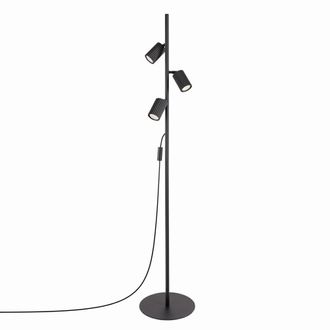 Sollux Lighting L&aacute;mpara de pie negro aluminio alt. 155 cm