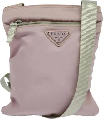 Prada Pre-owned Cross Body Bags, female, Pink, Size: ONE SIZE Pre-owned Vintage Shoulder Bag