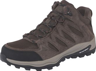 Columbia Wanderschuh COLUMBIA REDMOND IV MID WATERPROOF, Herren, Gr. 42,5, cordovan, tangy orange, Mesh, Synthetik, Schuhe Wanderschuh, wasserdicht