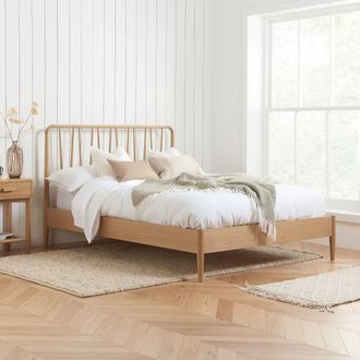 Birlea Jesper Bed Frame in Light Brown | Size: Double