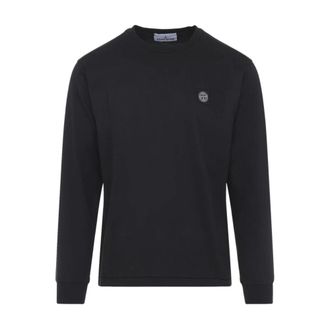 Stone Island Sweatshirt met Lange Mouwen en Patch - Heren - Sweatshirts - Zwart - M - Hoodies & sweatvesten