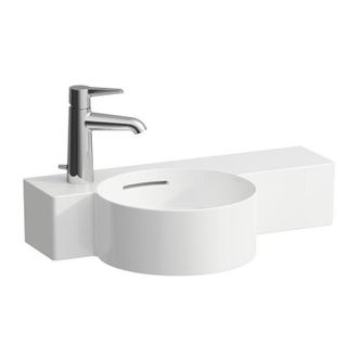 Laufen Laufen - Val Lavabo Con Enjuague Manual, 1 Agujero Para Grifo A La