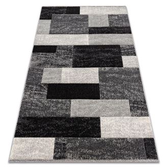 RugsX Alfombra Feel 5756/16811 Rect&aacute;ngulos Gris Grey 280x370 Cm