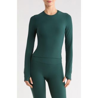 Spanx SPANXsmooth OnForm Long Sleeve Top in Meridian at Nordstrom Rack, Size X-Small
