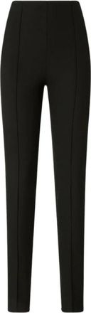 Pinko Astra Broeken - Dames - Slim Fit Broeken - Zwart - M - Broeken