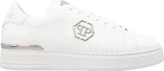 Philipp Plein White Hexagon Sneakers