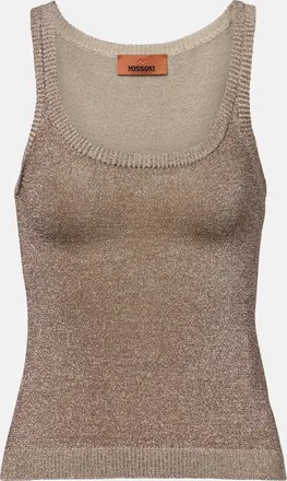 Missoni Knitted lam&eacute; tank top