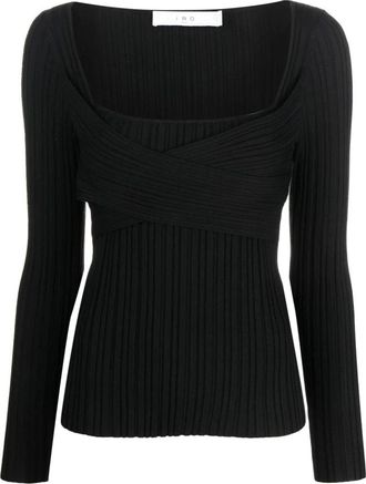 Iro Amarok Sweater - Dames - Longsleeves - Zwart - M - Tops