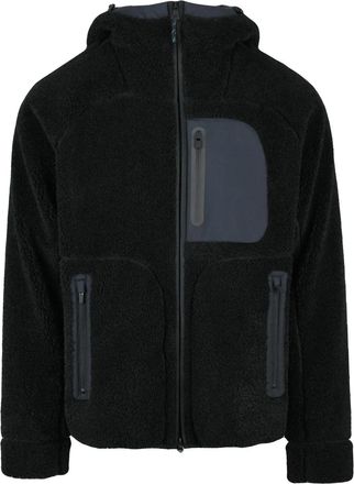 Paul & Shark Black Polyester Teddy Jacket