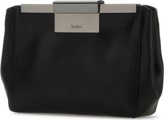 Max Mara Womens Black Leather Belt Bag Nero Marsupi