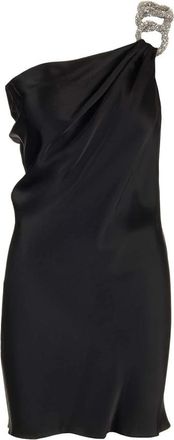 Stella McCartney Falabella One-Shoulder Mini Jurk - Dames - Feestkleedjes - Zwart - XS - Kleedjes