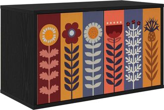 vidaXL Mueble De Tv Montado En La Pared Essen 69 X 33 X 40 Cm Vidaxl