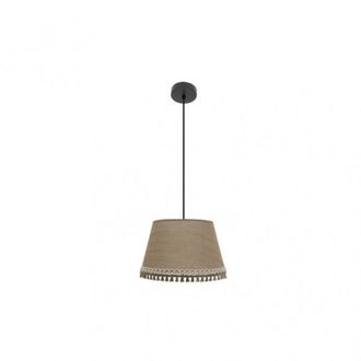 Fabrilamp Lampada a sospensione Ada 1xe27 nero/sabbia regx40x40 cm