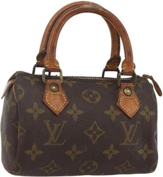 Louis Vuitton Pre-owned Mini Bag - Dames - Vintage Mini Tas - Bruin - ONE Size - Vintage