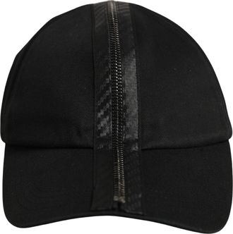 Dolce & Gabbana HAT10079 Cotton Blend Baseball Cap - Black