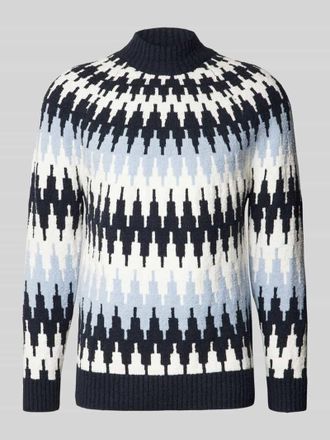 Drykorn Drykorn Strickpullover mit Stehkragen Modell PIREO in Dunkelblau, Gr&ouml;&szlig;e S