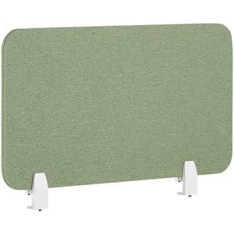 Beliani Panel Separador Verde Claro 72 X 40 Cm Poli&eacute;ster Pet Pantalla Ac&uacute;stica Wally