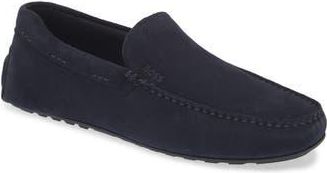 BOSS Noel Driving Shoe in Dark Blue at Nordstrom Rack, Size 10Us / 9Uk