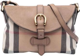 Burberry Borsa a tracolla Pre-owned in tela - - Pre-owned - Donna - Marrone - ONE SIZE