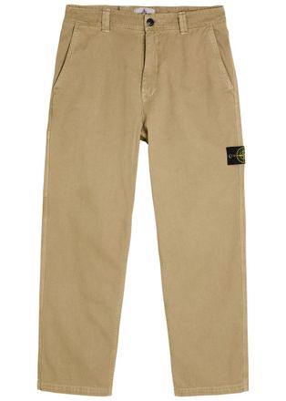 Stone Island Straight-leg Canvas Trousers - Sand - 36 (W36 / XL)