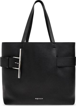 Alexander McQueen Tas T-Bar Sling - Dames - Shoppers - Zwart - ONE Size - Leer - Tassen
