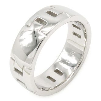 Herm&egrave;s Silver White Gold (18K) Band Ring (Pre-Owned)
