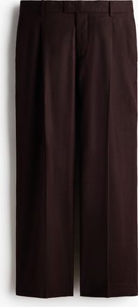 H&M Elegante Hose aus Leinenmix in Relaxed Fit - Brown