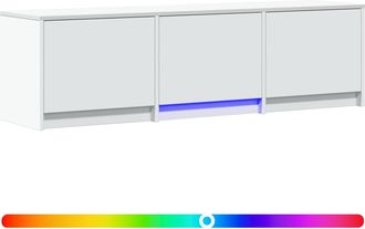 vidaXL Mueble De Tv Con Led 140 X 34 X 40 Cm Blanco Vidaxl