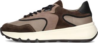 Nubikk Schoenen, Heren, Bruin, 43 EU, Wol, Bruine Chunky Sole Sneakers voor Heren