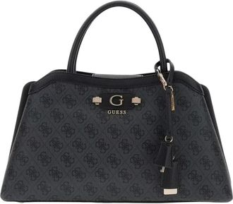 Guess Tassen, Dames, Grijs, ONE Size, Leer, Lindsey Girlfriend Satchel