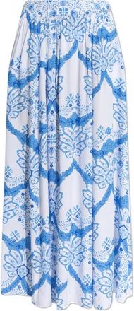 Melissa Odabash Shiloh Skirt - Dames - Maxi Rokken - Blauw - S - Rokken