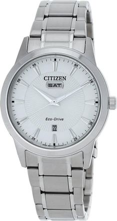 Citizen Eco-Drive White Dial Mens Watch AW0100-51A