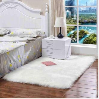 Trade Shop Trade Shop Traesio - Tappeto Cute Rettangolare Pelliccia Fluffy Colori Living Camera Letto 120x180 Cm