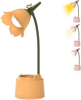 OEM L&aacute;mpara De Escritorio Led Regulable, 3 Colores De Luz, L&aacute;mpara De Escritorio Led, L&aacute;mpara De Lectura De Pie, Sensor T&aacute;ctil Y Brazo Flexible, Azul