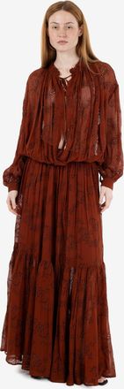 Semicouture Abito Izarra terra bruciata