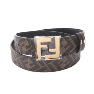 Fendi Pre-owned Belts, male, Multicolor, Size: ONE SIZE Pre-owned FF logo leather belt