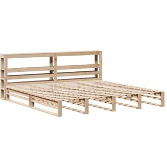 vidaXL Vidaxl - Estructura De Cama Sin Colch&oacute;n Madera Maciza De Pino 200x200 Cm