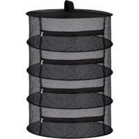 OEM Red De Secado De Malla De 4 Capas Crezuo Para Hierbas Con Cremalleras Negras