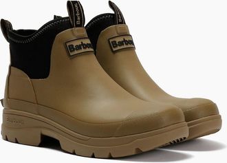 Barbour Mens Barbour Ridge Mens Oak Ankle Wellington Boots - Cream - Size: 10