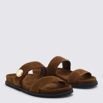 Tory Burch Womens Flat Shoes Park Bench _suede