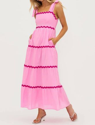 Beach Riot Charlotte Dress In Sweet Pink