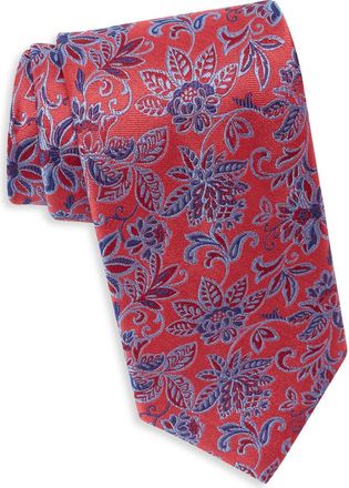 Ted Baker York Floral Silk Blend Tie in Red at Nordstrom Rack