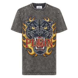 Philipp Plein Camiseta Urban Jungle - Tops - Mujer - Gris - XS